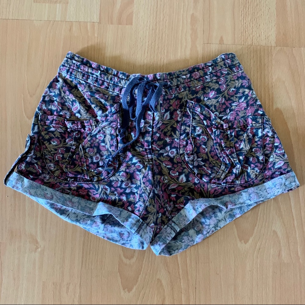 Free People Floral Shorts